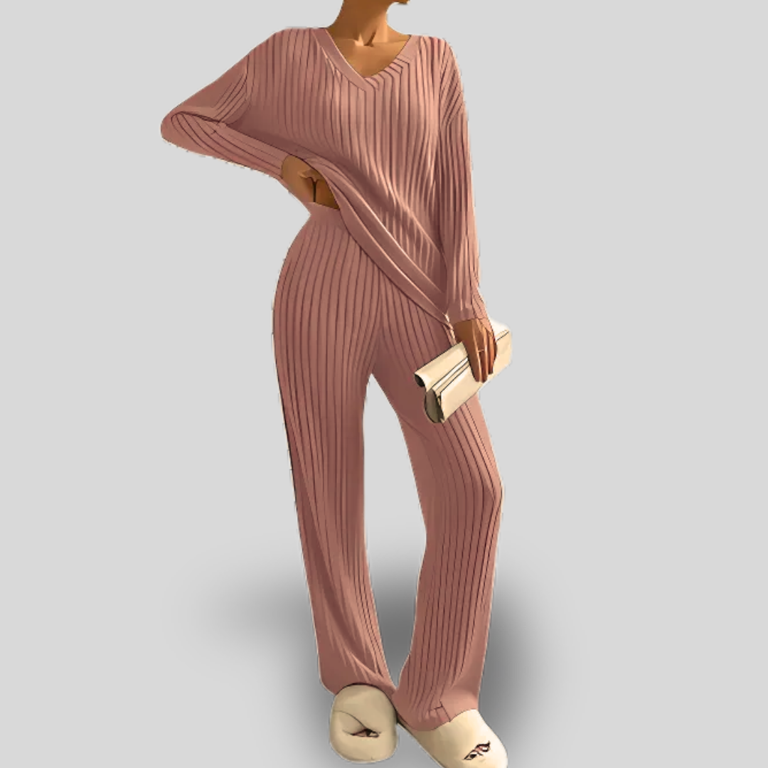 Aurelia | Ribbed Knit Lounge Set