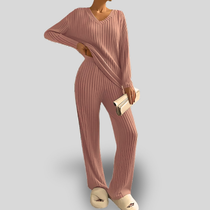 Aurelia | Ribbed Knit Lounge Set