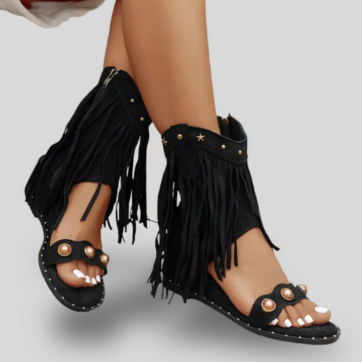 Zayla | Fringe Sandals