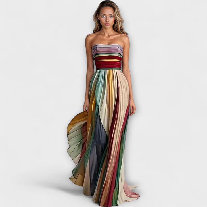 Flora | Strapless Maxi Dress