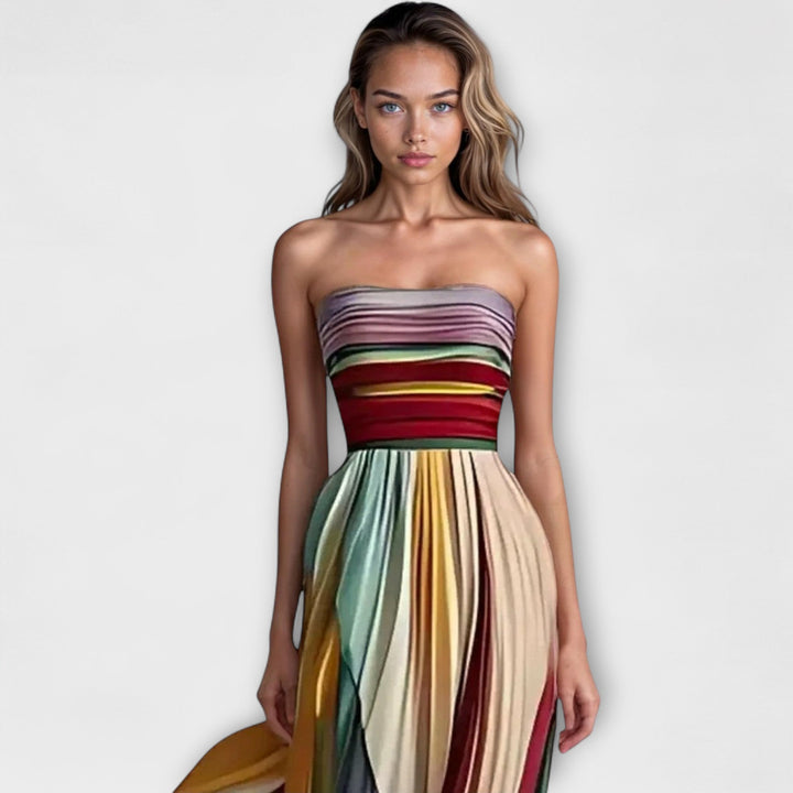 Flora | Strapless Maxi Dress